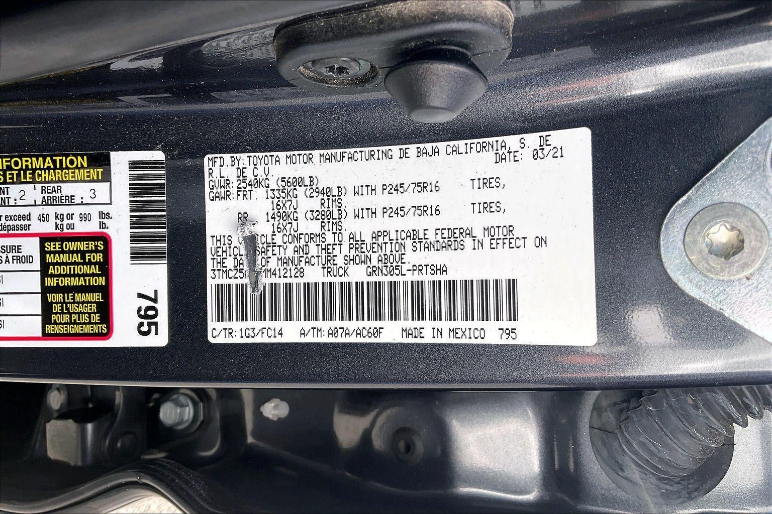 2021 Toyota Tacoma SR5 V6