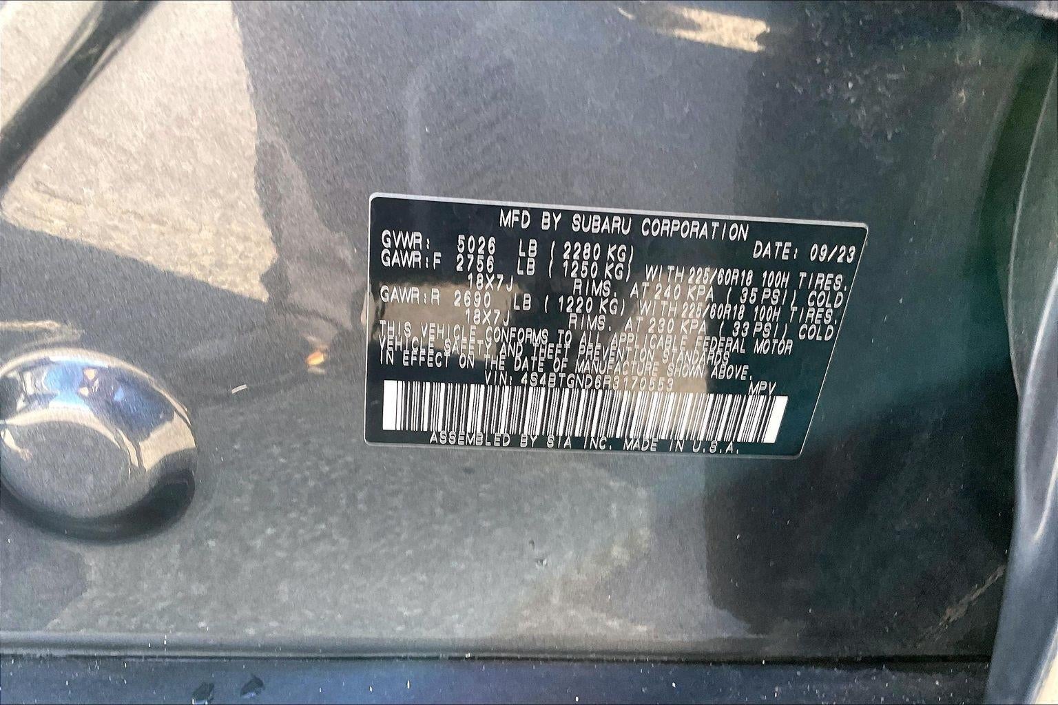 2024 Subaru Outback Limited XT
