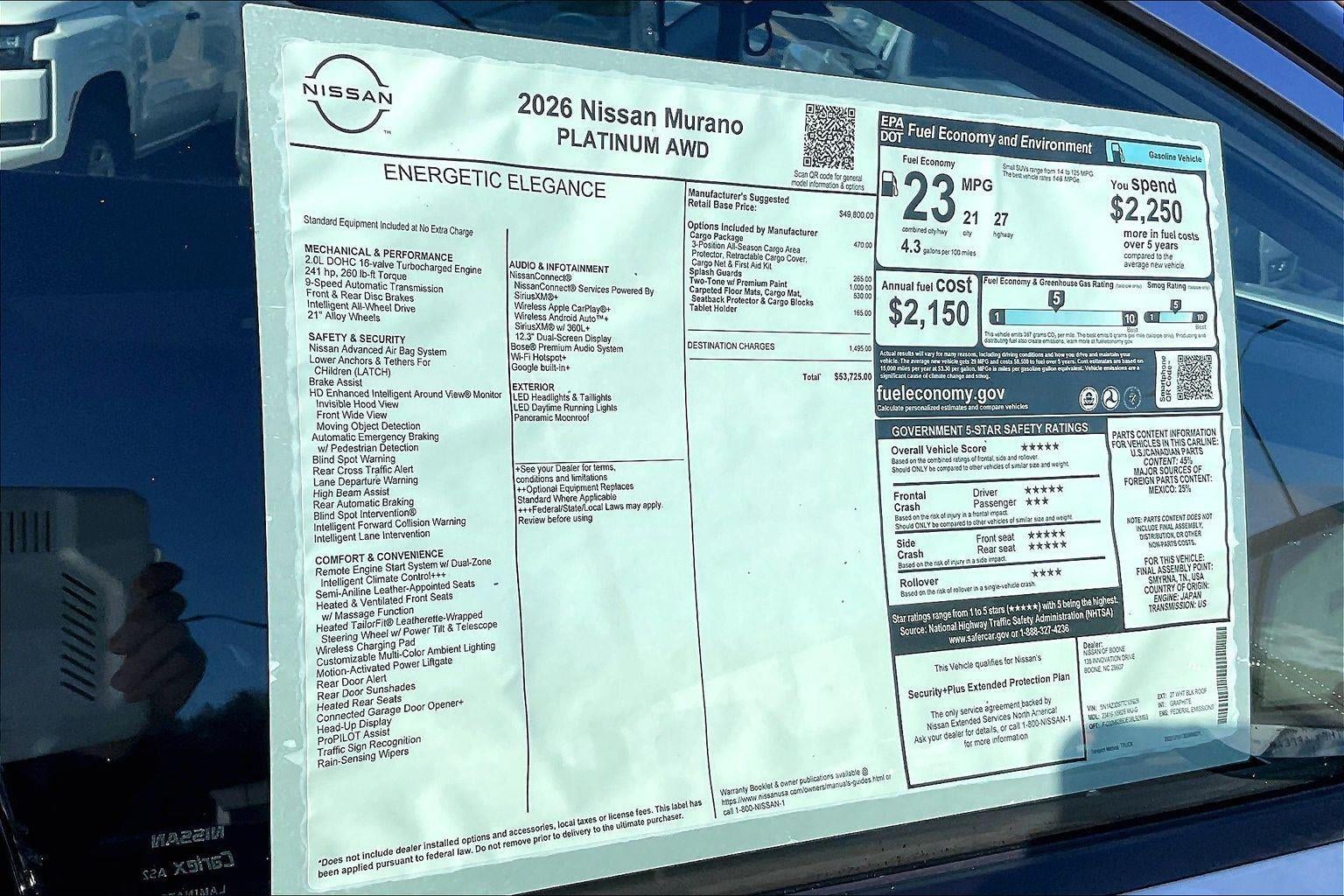 2026 Nissan Murano Platinum