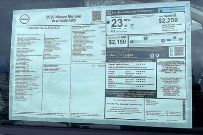 2026 Nissan Murano Platinum