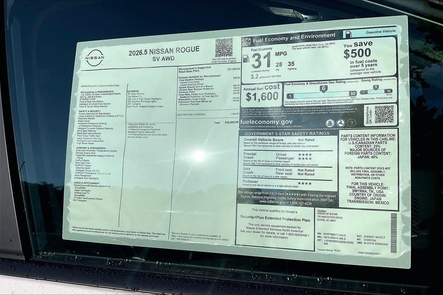 2026 Nissan Rogue SV