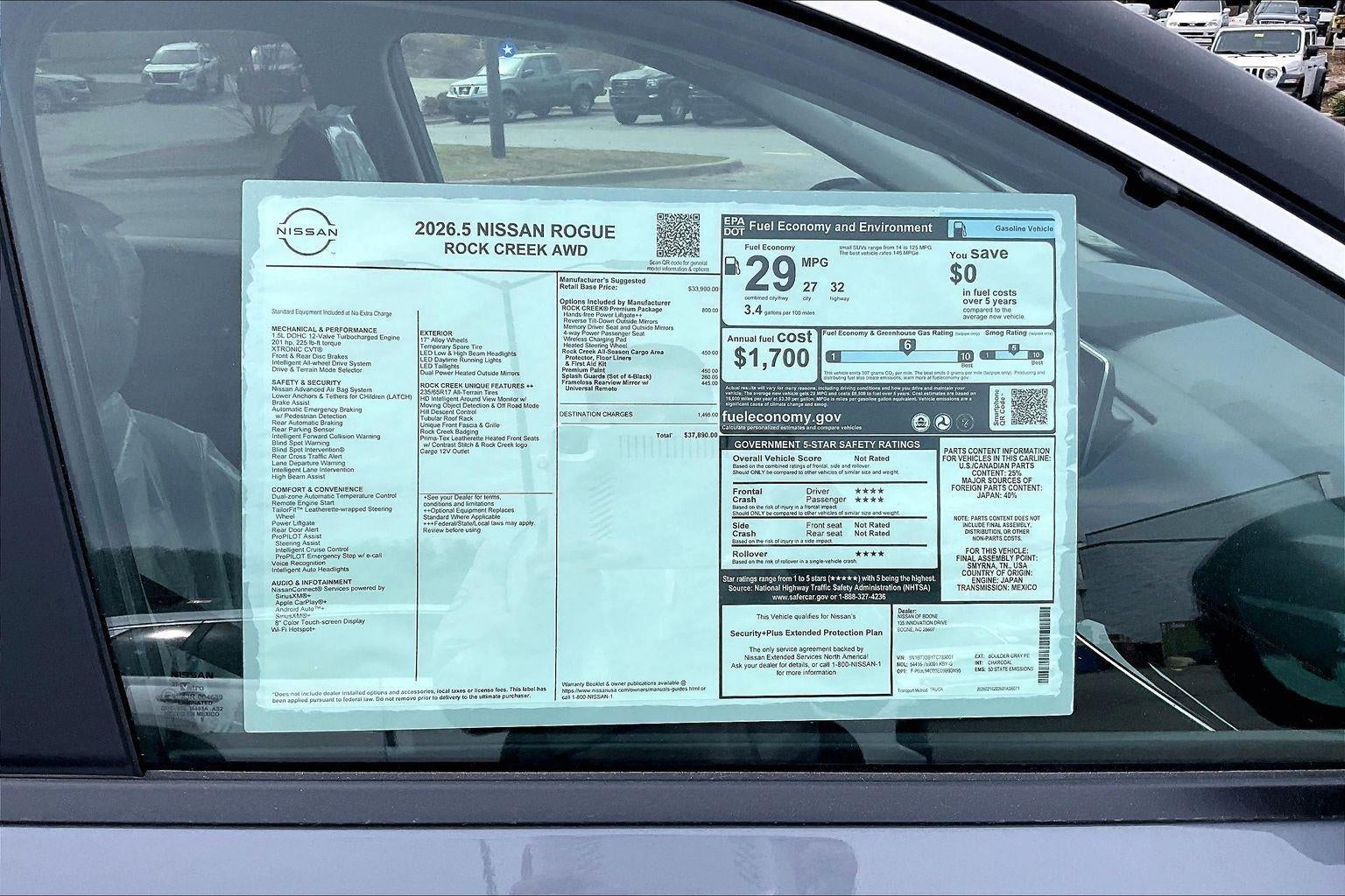 2026 Nissan Rogue Rock Creek