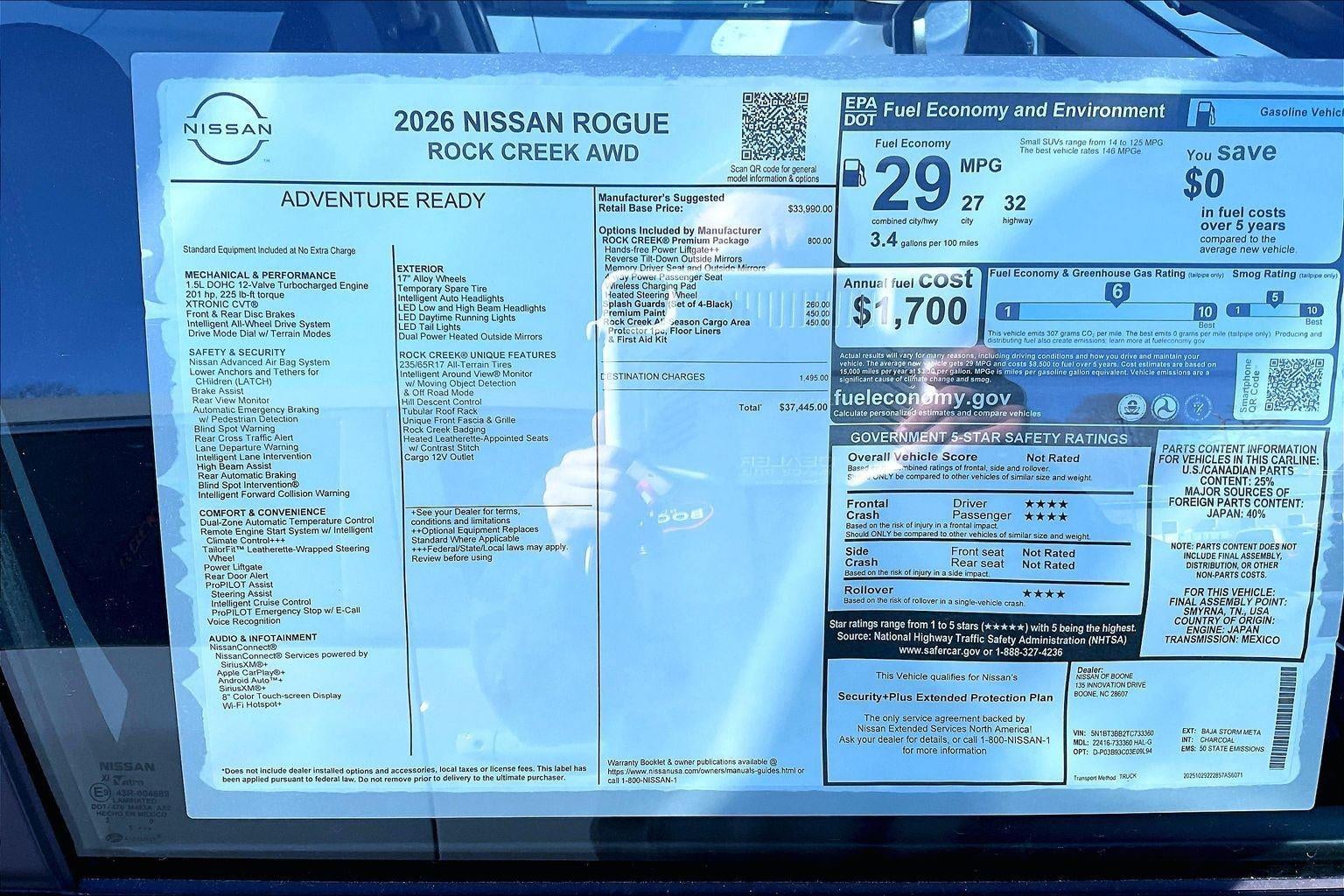 2026 Nissan Rogue Rock Creek