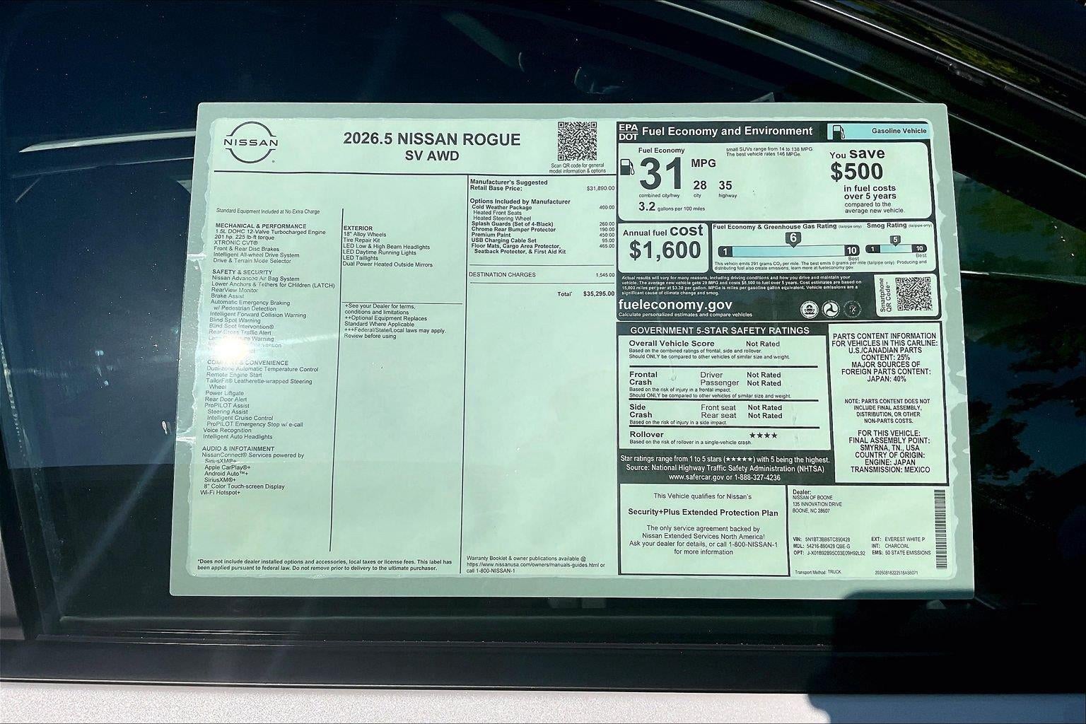 2026 Nissan Rogue SV