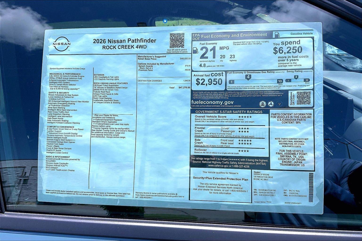 2026 Nissan Pathfinder Rock Creek