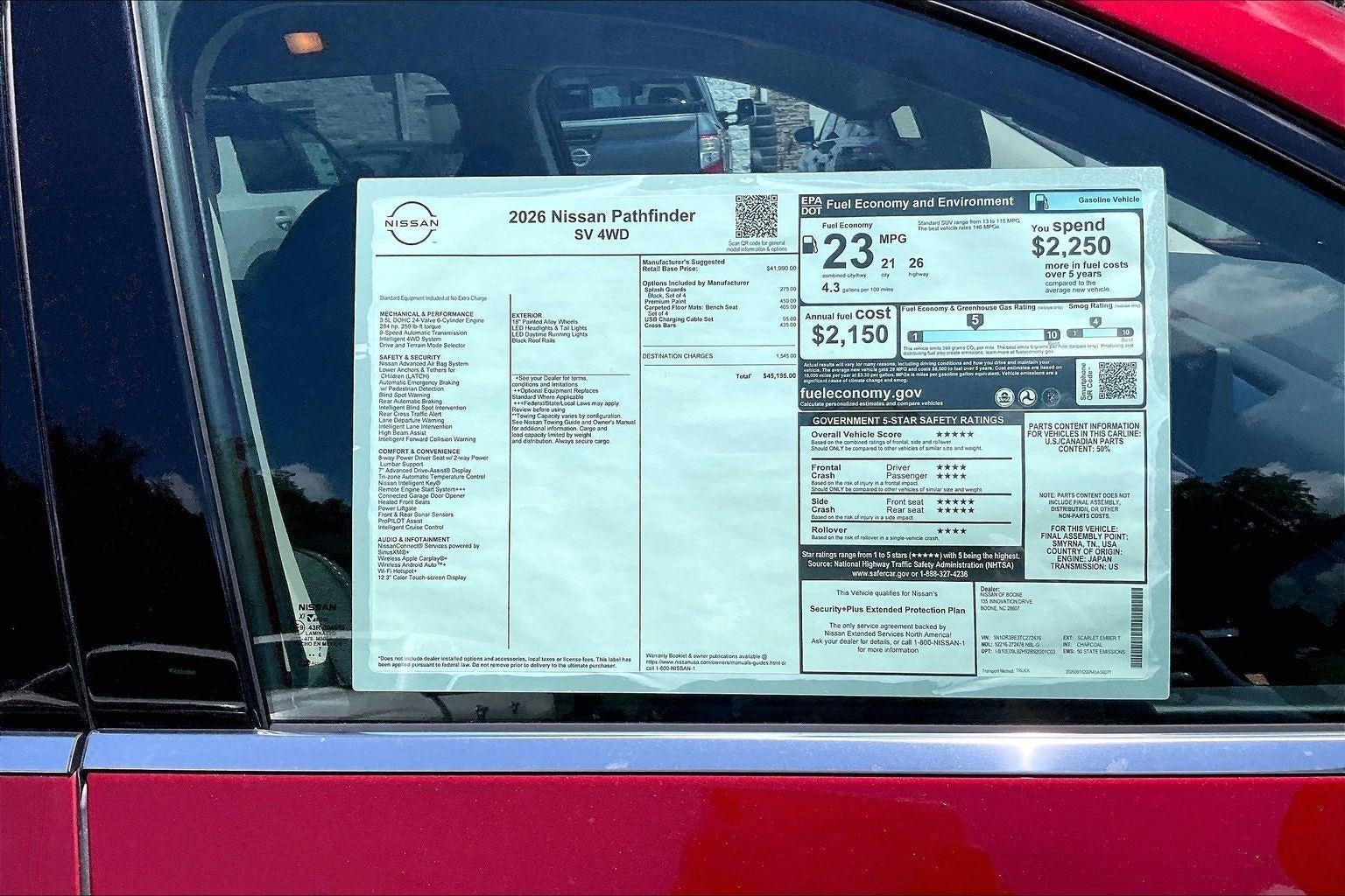 2026 Nissan Pathfinder SV