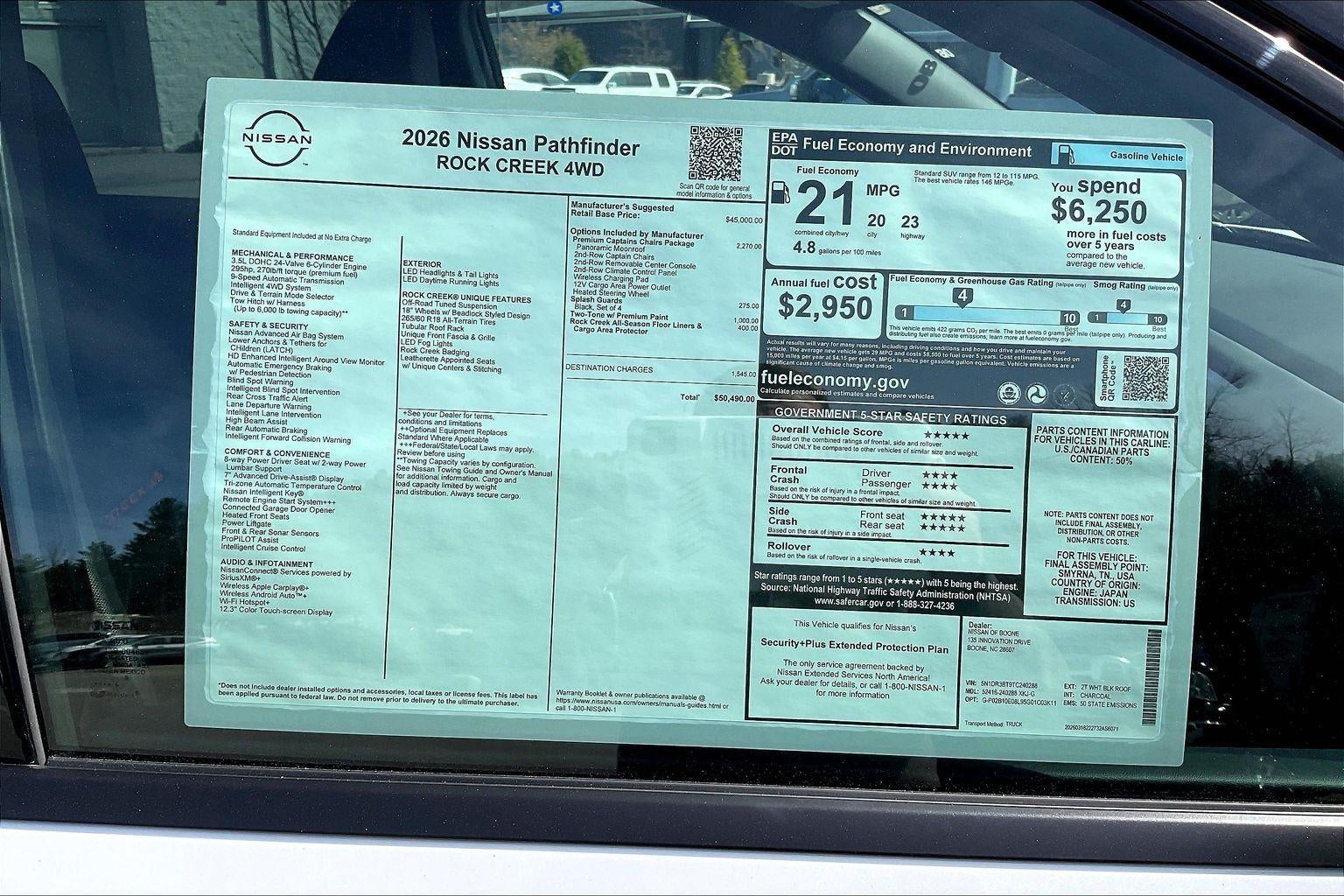 2026 Nissan Pathfinder Rock Creek