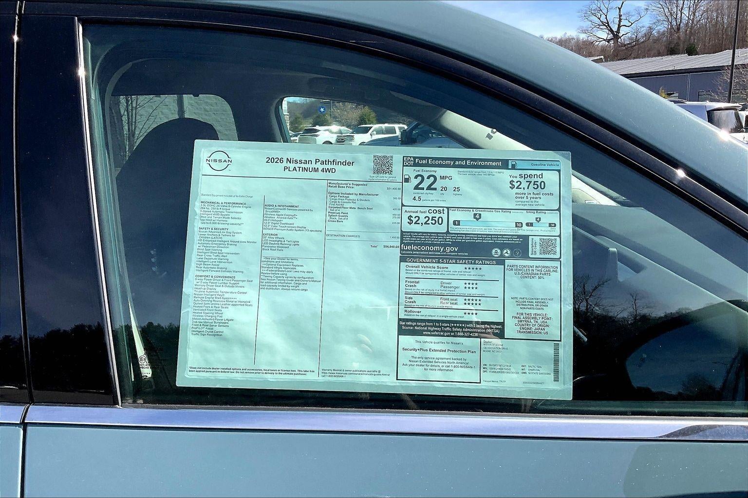 2026 Nissan Pathfinder Platinum