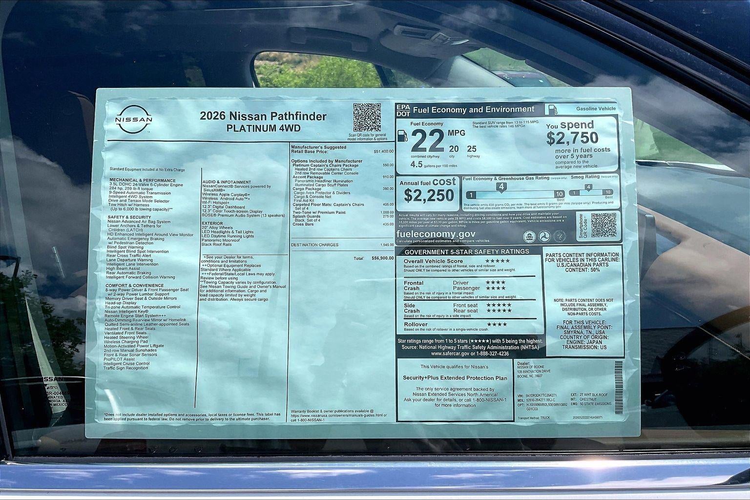2026 Nissan Pathfinder Platinum