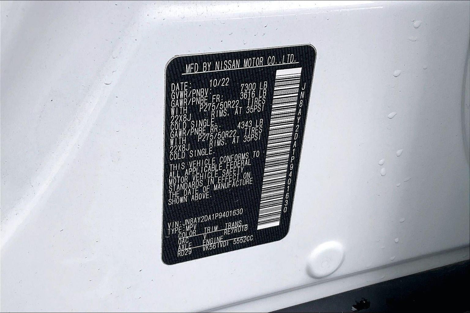 2023 Nissan Armada Platinum