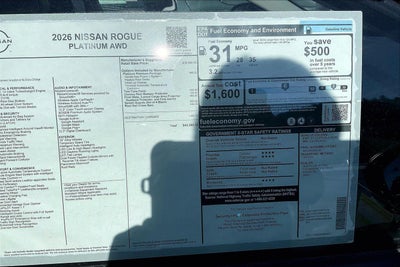 2026 Nissan Rogue Platinum