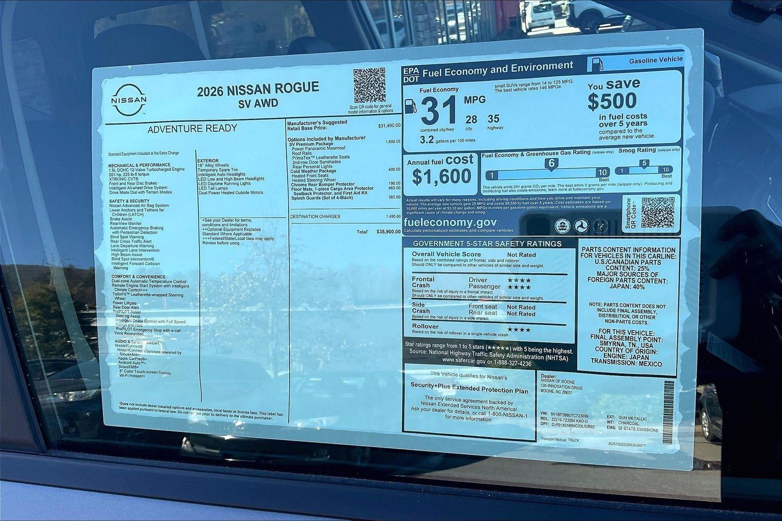 2026 Nissan Rogue Platinum