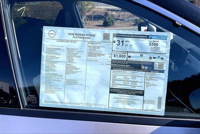 2026 Nissan Rogue Platinum