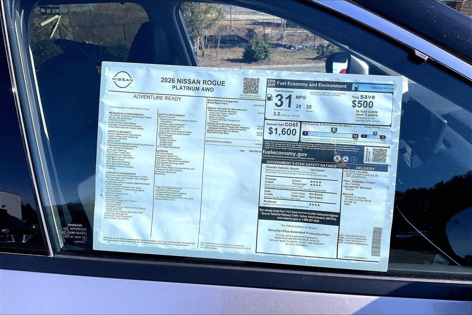 2026 Nissan Rogue Platinum