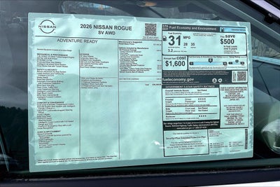 2026 Nissan Rogue Platinum