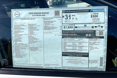 2026 Nissan Rogue Platinum