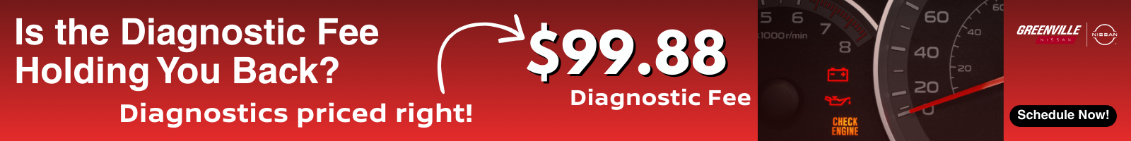 $99.98 engine diagnostics fee